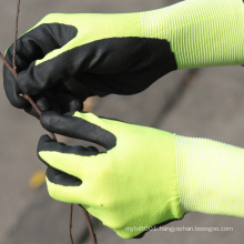 NMSAFETY 2016 new nitrile coated gloves/ nitrile foam coated gloves/workshop cotton gloves